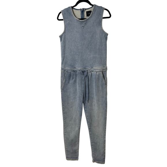 Joe's Jeans Pants - Joe's Jeans The Marnie French Terry Denim Jumpsuit Blue XS Cotton Tank Straight